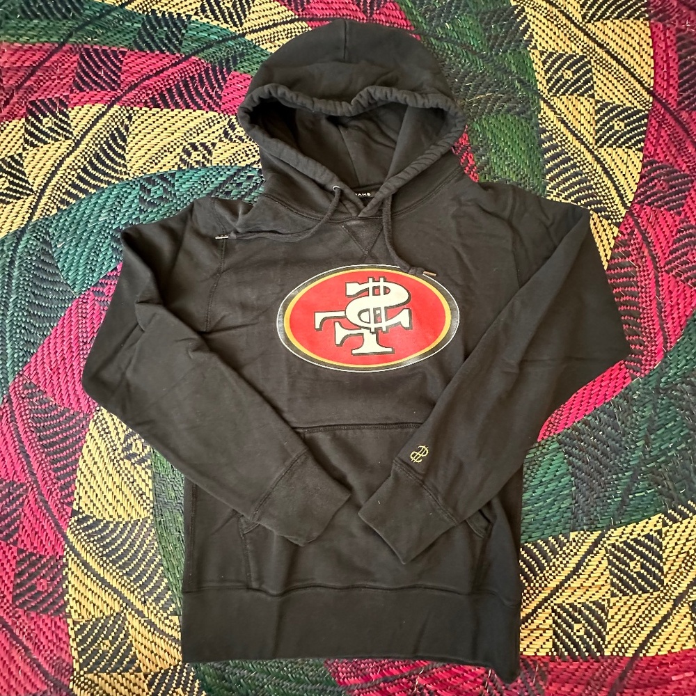 SF 49ers Inspired Hoodie Size Small